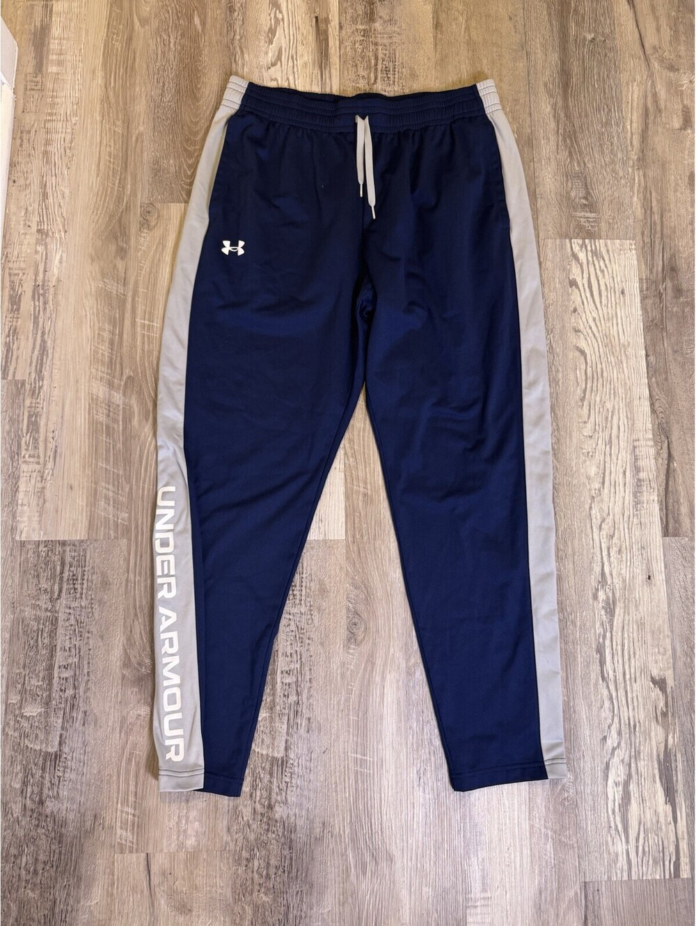 Under Armour Pants Mens Sz XL Brawler Blue Elastic Waist Athletic Drawstring